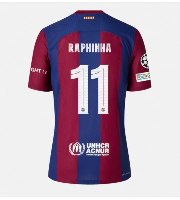 Maillot de foot Barcelona Raphinha Belloli #11 Domicile 2023-24 Manches Courte